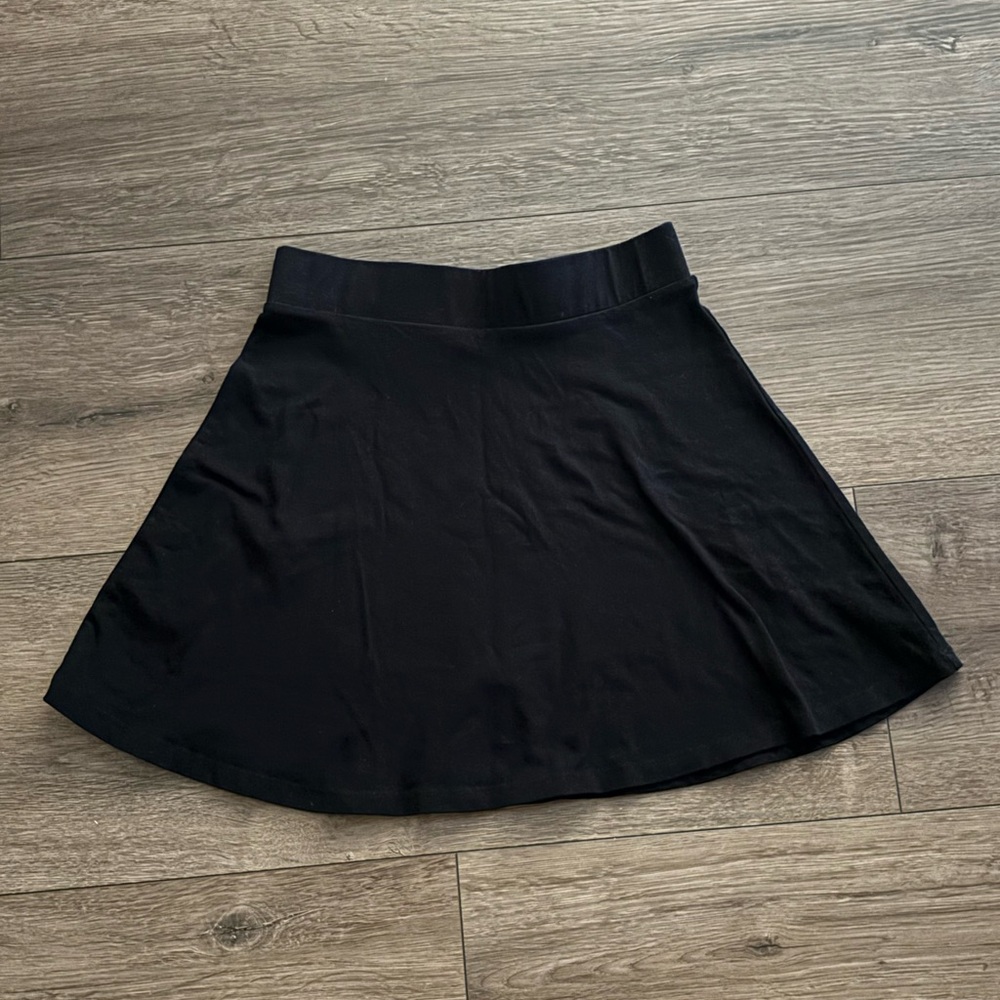 H&M Black Mini A-Line Skirt for Casual Wear